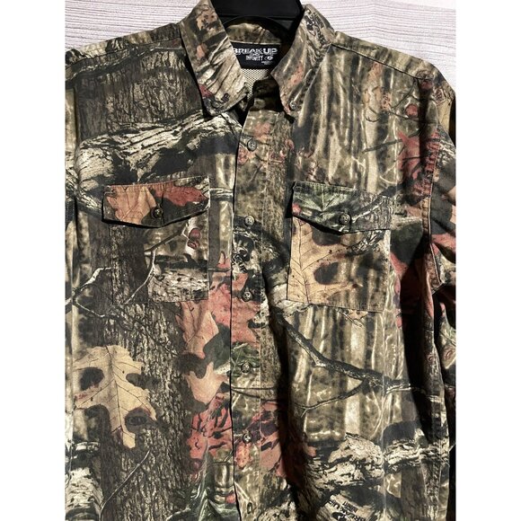Break-Up Infinity Mossy Oak Mens Camouflage Button Up Shirt M(38-40) Hunting - Picture 9 of 9